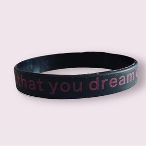 Positive Message Silicone Wristband “Create the Life that You Dreamed Of”
